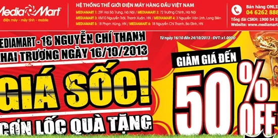 Mừng khai trương, Media Mart khuyến mại "khủng" 