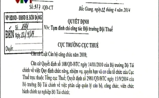 Bắc Giang xử lý cán bộ nhũng nhiễu người dân