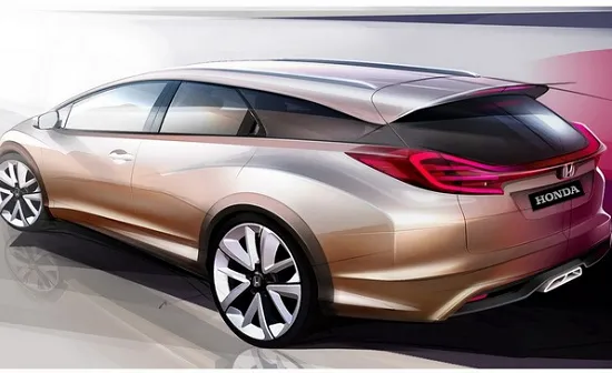 Honda hé lộ Civic Wagon trước thềm Geneva