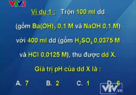 BTKT môn Hóa học: Phương trình ion