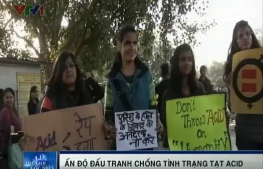 Phụ nữ Ấn Độ dũng cảm đấu tranh chống tình trạng tạt acid