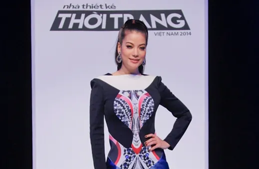 Sau ly hôn, Trương Ngọc Ánh rạng rỡ trên trường quay Project Runway Vietnam 2014