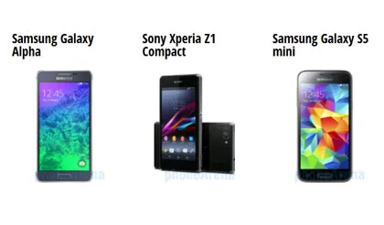 Galaxy Alpha "so tài" cùng Xperia Z1 Compact, S5 mini
