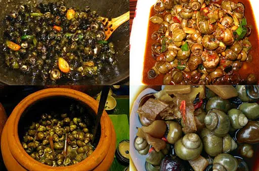 Ghé cồn Phú Đa thưởng thức ốc gạo 