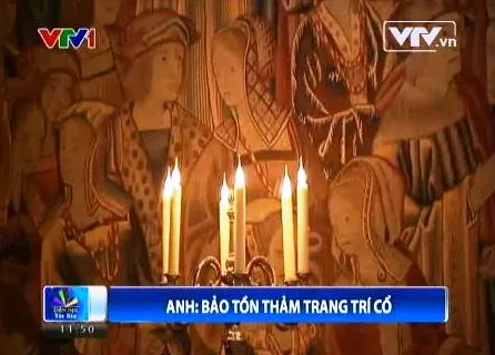 Phục chế thảm trang trí cổ ở Anh