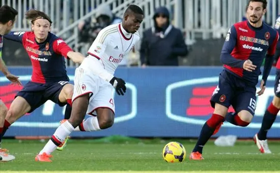 Cagliari 1–2 Milan: Thầy trò Seedorf ngược dòng ngoạn mục
