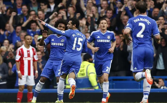 Chelsea 3-0 Stoke: Mou-Team thắng dễ nhờ dự bị (VIDEO)
