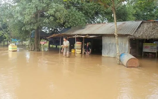 Tây Ninh: Lũ lụt gây ngập nhà dân