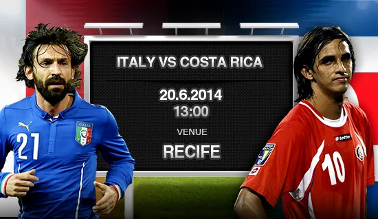 World Cup, bảng D, Italy – Costa Rica: Cuộc chơi của Bianconeri (23h00, 20/6, VTV6)