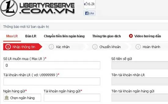 Các web trung gian LR ngừng hoạt động