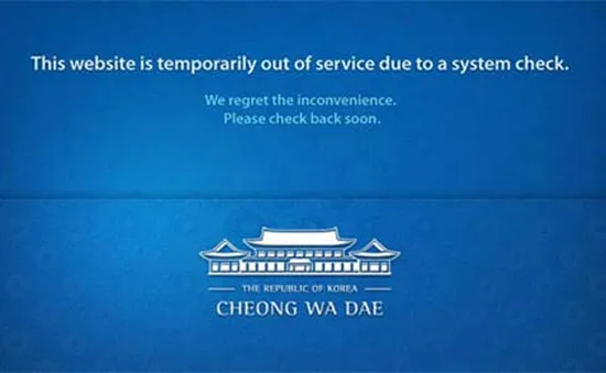Nhiều trang web chính phủ Hàn Quốc tê liệt vì tin tặc