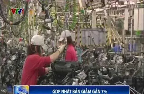 GDP Nhật Bản giảm gần 7%
