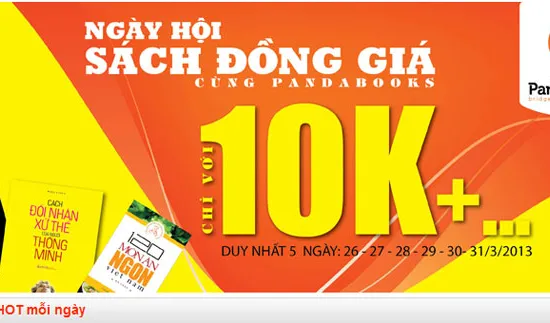 Mua sách đồng giá 10.000 đồng ở PandaBooks