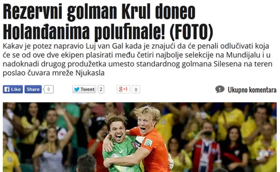 Báo chí châu Âu ca ngợi Van Gaal là "thiên tài"