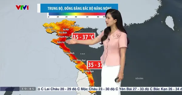 Bản tin thời tiết 19h45 - 08/7/2024