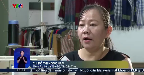 Khi áo bà ba kết hợp với khăn rằn