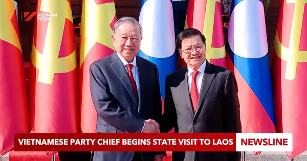 Vietnamese Party chief begins State visit to Laos