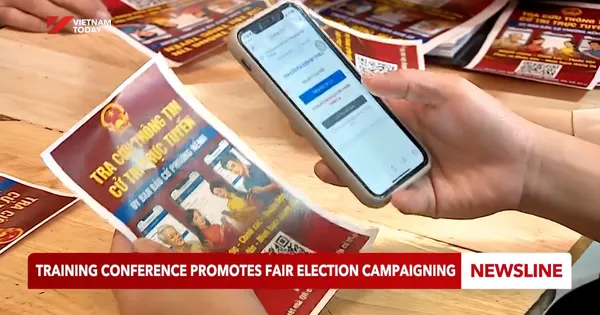 The training conference promotes fair election campaigning