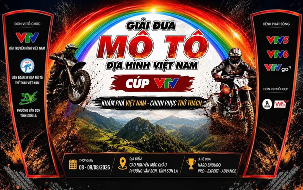 Giải đua Mô tô địa hình Việt Nam - Cúp VTV 2026 hứa hẹn nhiều điểm nhấn mới