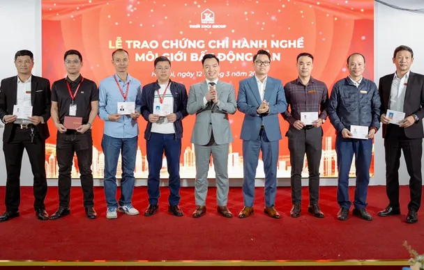 Thiên Khôi Group tổ chức "Lễ trao chứng chỉ Hành nghề Môi giới Bất động sản”