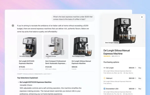 OpenAI hé lộ việc tích hợp tính năng mua sắm qua ChatGPT