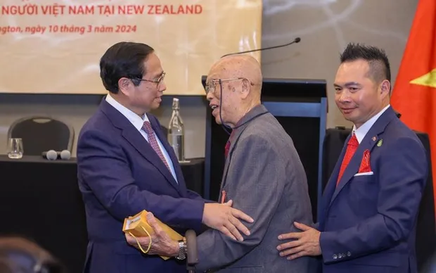 Thủ tướng Phạm Minh Chính gặp mặt, động viên cộng đồng người Việt Nam tại New Zealand