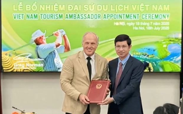 Greg Norman tái đảm nhận vai trò Đại sứ Du lịch Việt Nam nhiệm kỳ 2025-2030