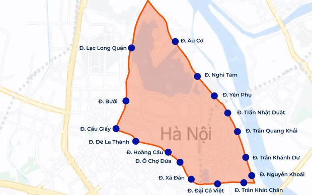 [INFOGRAPHIC] Chi tiết khu vực dự kiến cấm xe máy xăng theo khung giờ tại Hà Nội