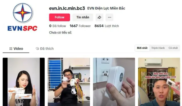 Mạo danh Tổng công ty Điện lực miền Bắc trên Tiktok để lừa đảo