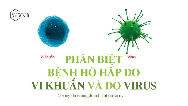 Phân biệt bệnh hô hấp do vi khuẩn và do virus