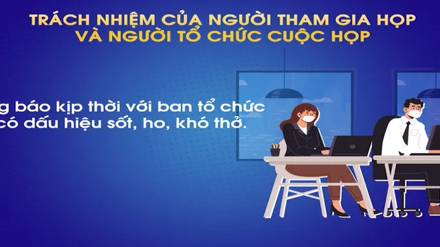 Sổ tay phòng, chống dịch: Phòng COVID-19 trong các cuộc họp thế nào?
