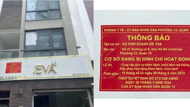TP Hồ Chí Minh: Dán biển đỏ cảnh báo tại những cơ sở thẩm mỹ đang bị đình chỉ hoạt động