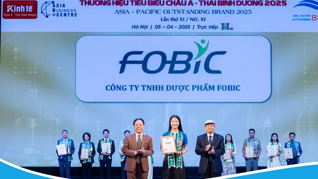Dấu ấn vươn tầm khu vực| Dược phẩm FOBIC vinh dự đạt TOP 10 Thương hiệu tiêu biểu Châu Á – Thái Bình Dương 2025