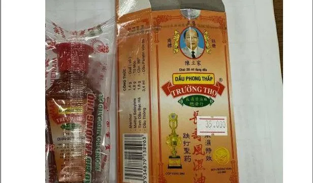 Xử lý thuốc giả Dầu phong thấp Trường Thọ sản xuất trái phép