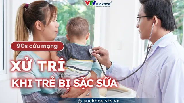 Xử lý khi trẻ bị sặc sữa