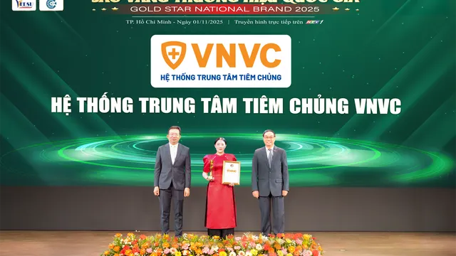 VNVC là thương hiệu xuất sắc hàng đầu quốc gia 2025