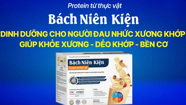 Tiêu đề:  “Đạm vàng” cho xương khớp và cơ bắp, Protein Bách Niên Kiện - bí quyết trẻ hóa từ bên trong