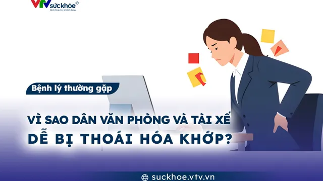 Vì sao dân văn phòng và tài xế dễ bị thoái hóa khớp?