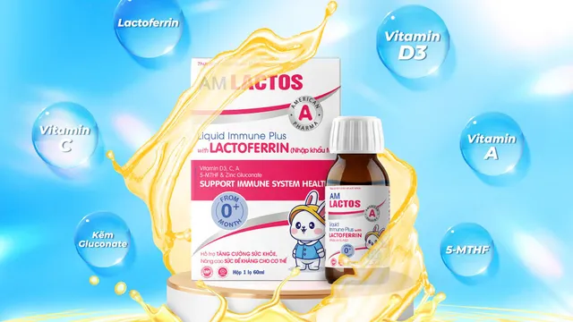 AM Lactos: Siro tăng cường miễn dịch với Lactoferrin - “hoạt chất vàng” cho trẻ sơ sinh và trẻ nhỏ