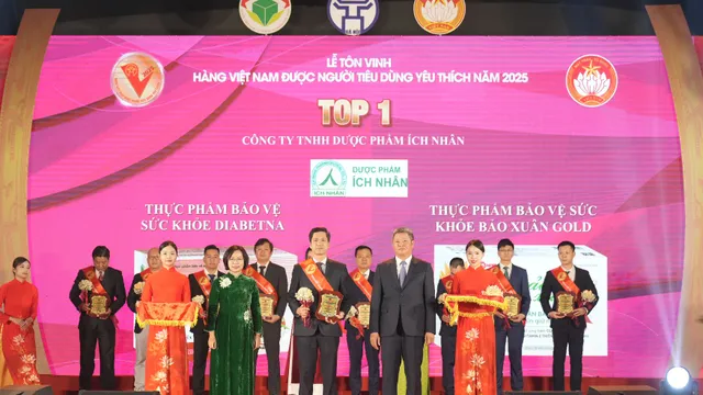 Diabetna đạt danh hiệu "Top 1 hàng Việt Nam được người tiêu dùng yêu thích 2025"