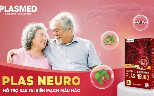 Hoạt huyết thông mạch Plas Neuro: Hỗ trợ phục hồi tai biến mạch máu não do tắc mạch