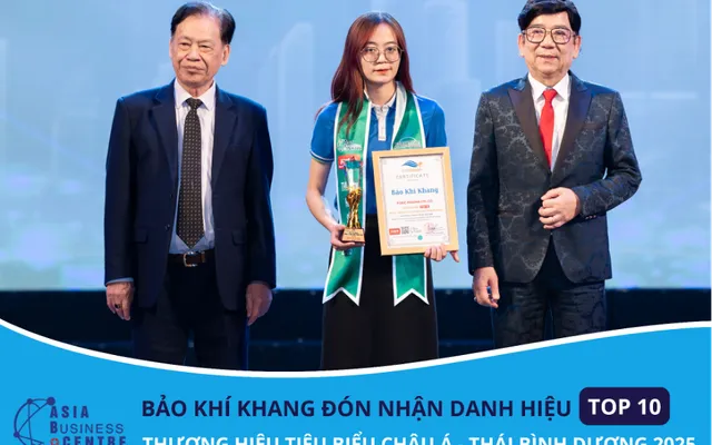 Bảo Khí Khang khẳng định chất lượng, vinh danh “Top 10 Thương hiệu tiêu biểu Châu Á - Thái Bình Dương 2025”