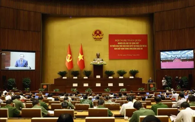 National teleconference disseminates resolutions of 14th Party Central Committee’s third session