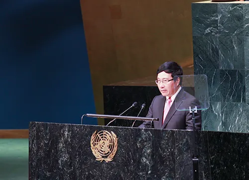 Foreign Minister delivers speeches at UN events