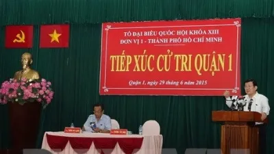 State President Sang meets with Ho Chi Minh City voters