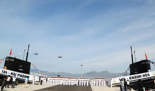 Vietnam holds flag-raising ceremony for submarines