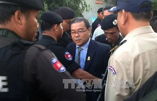 Cambodia’s opposition senator arrested for distorting border agreement