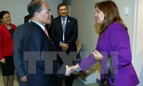 National Assembly Chairman meets parliamentary speakers