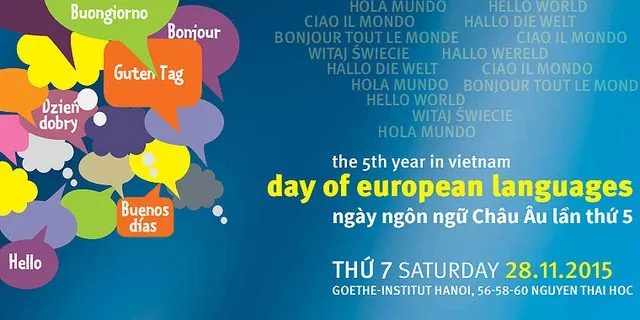 The 5th year in Vietnam: Day of European Languages in Hanoi