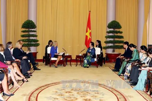 Vice State President receives the US Second Lady